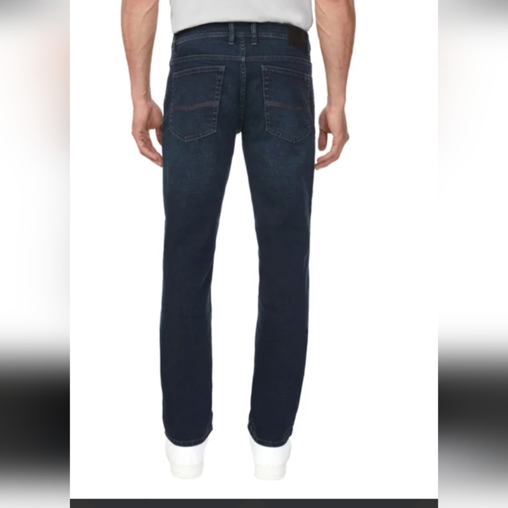 Buffalo Jack X Straight Jeans Dark Blue Indigo Faded - Picture 2 of 11